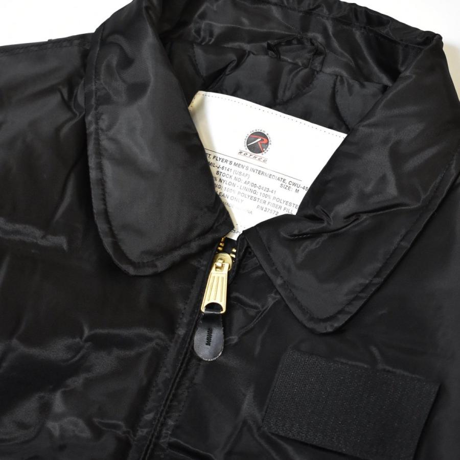 ROTHCO（ロスコ） Rothco CWU-45P Flight Jacket Black ブラック
