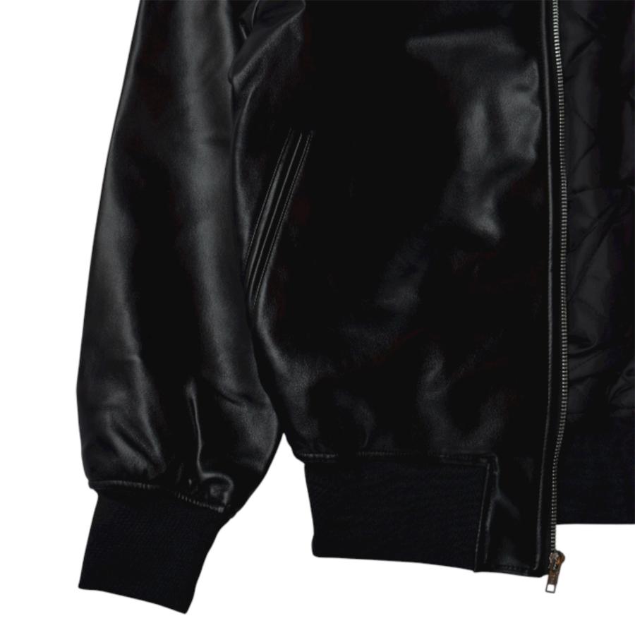 SHAKA WeAR（シャカウェア） PU LEATHER COLLARED VARSITY JACKET