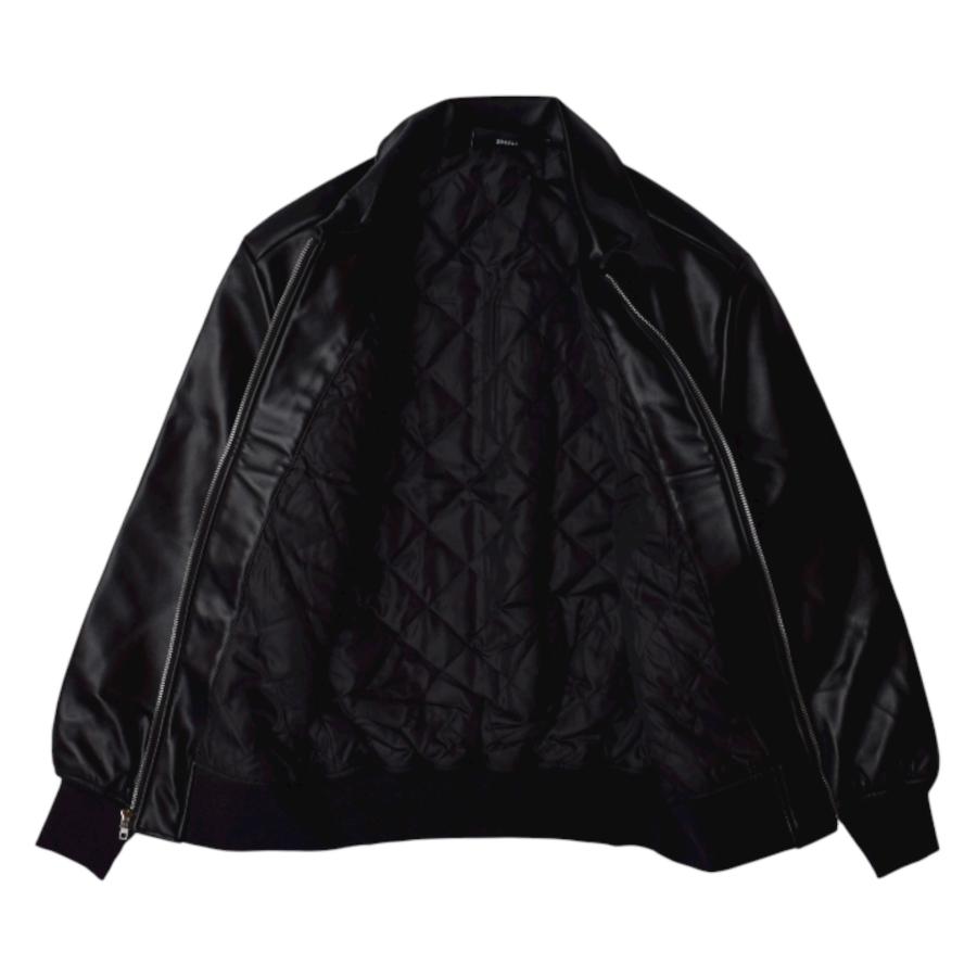 SHAKA WeAR（シャカウェア） PU LEATHER COLLARED VARSITY JACKET