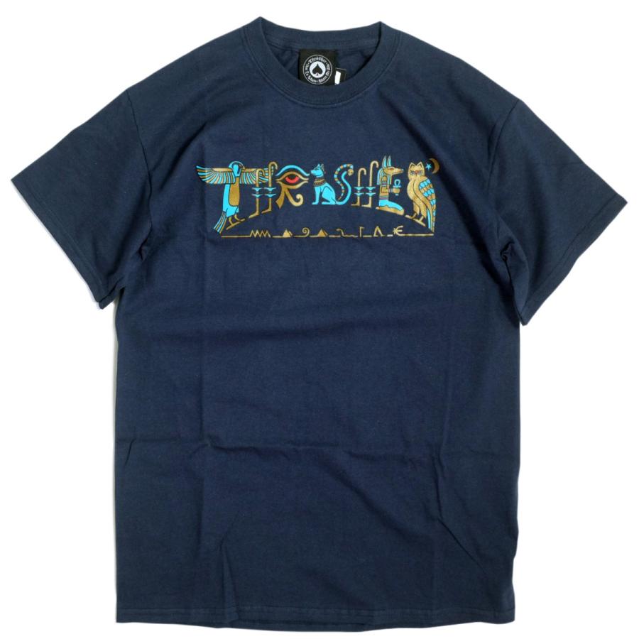 スラッシャー ヒエログリフィック Tシャツ ネイビー メンズ 半袖tシャツ Thrasher Hieroglyphictshirts Navy Rawdrip 通販 Yahoo ショッピング