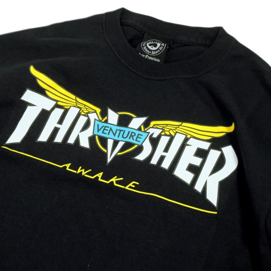 スラッシャー ベンチャー コラボ Tシャツ ブラック メンズ 半袖tシャツ Thrasher Venturecollabtshirts Black Rawdrip 通販 Yahoo ショッピング