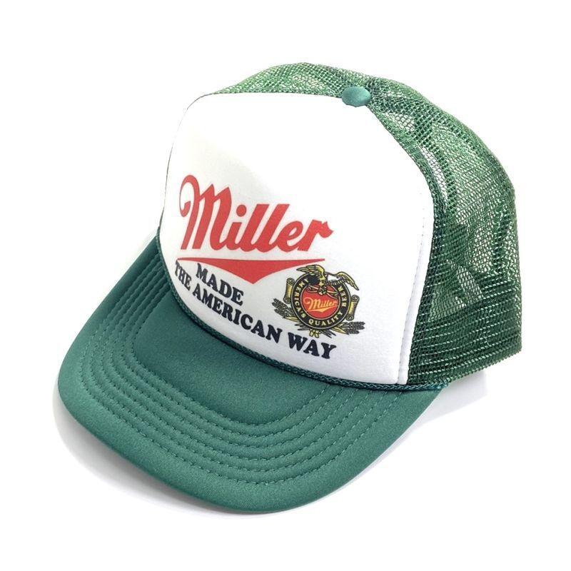 “Miller ミラー　80s USA製　アメリカ製　トラッカーキャップ VINTAGE - 80s~ ヴィンテージ USA製 アメリカ海軍 ミリタリー