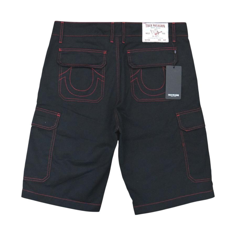 True Religion Cargo Shots - Jet Black / Red ショーツ トゥルー