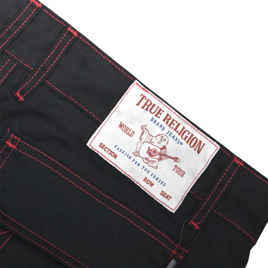 True Religion カーゴパンツ 30サイズ ブラック/レッド【正規品】 True Religion Cargo Shots - Jet Black / Red ショーツ トゥルー