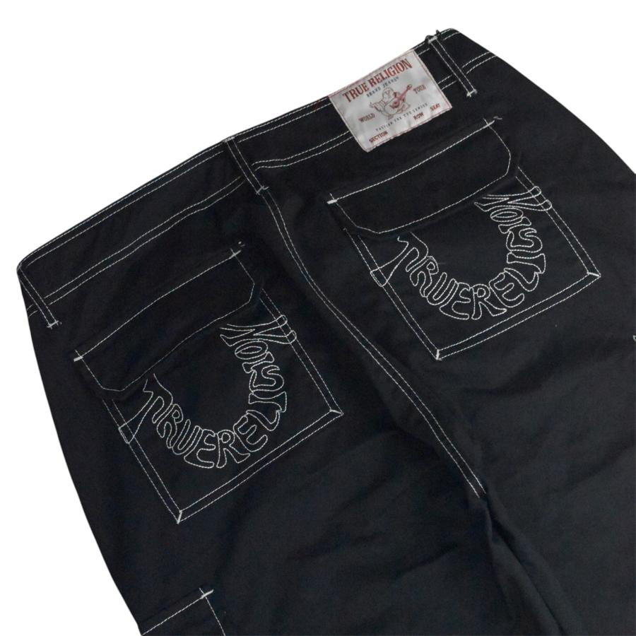 True Religion Cargo SN Pants EMB HS Outline - Jet Black カーゴ