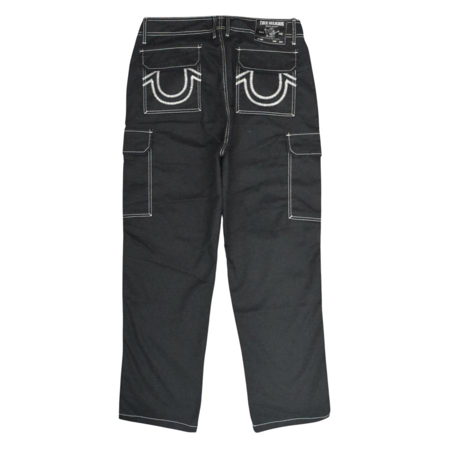 True Religion Straight Ladder SN Cargo - Jet Black カーゴパンツ