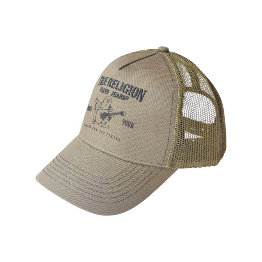 TRUE RELIGION メッシュキャップ True Religion Trucker Buddha Logo - Olive メッシュキャップ