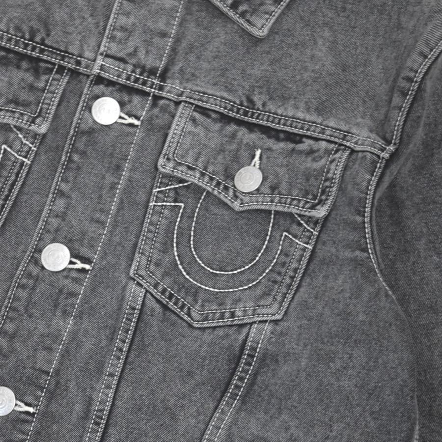 True Religion Jesse SN Trucker Jacket - Grey デニムジャケット