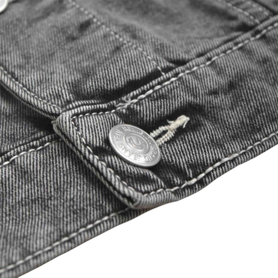 True Religion Jesse SN Trucker Jacket - Grey デニムジャケット