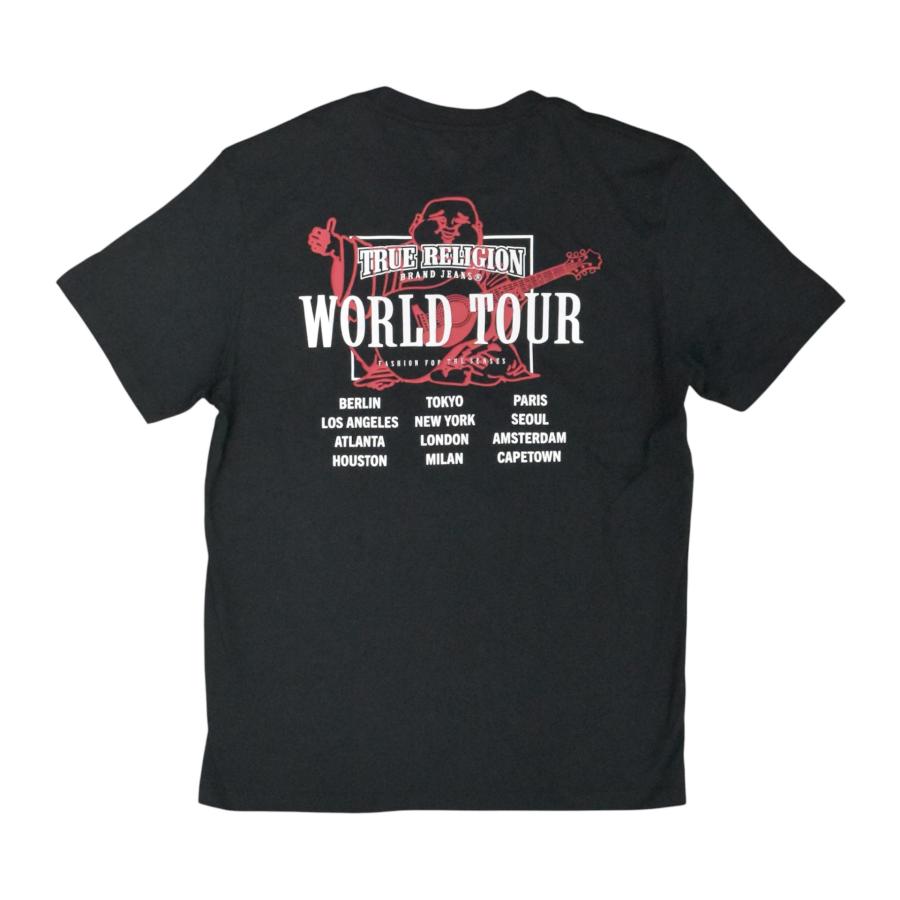 True Religion World Tour Track Tee - Black Tシャツ トゥルー