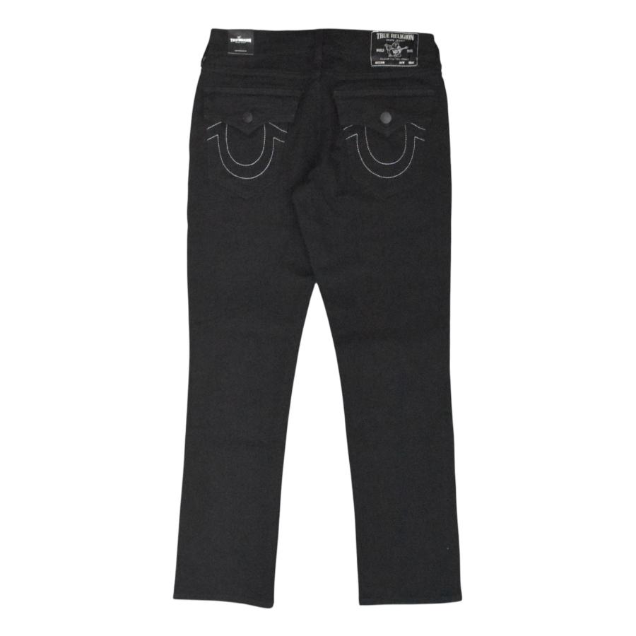 True Religion Ricky Flap Relaxed Straight Denim - Black / Blac 