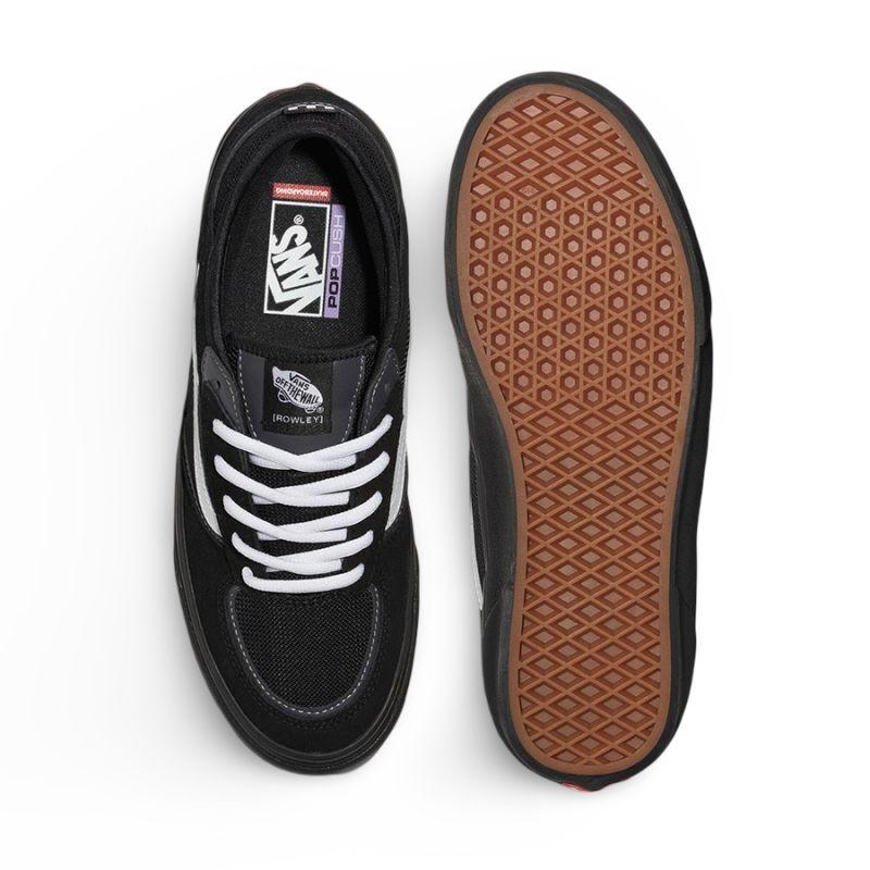 VANS スケート ローリー ブラック/ホワイト USモデル メンズ VANS スケート ローリー ブラック/ホワイト USモデル メンズ