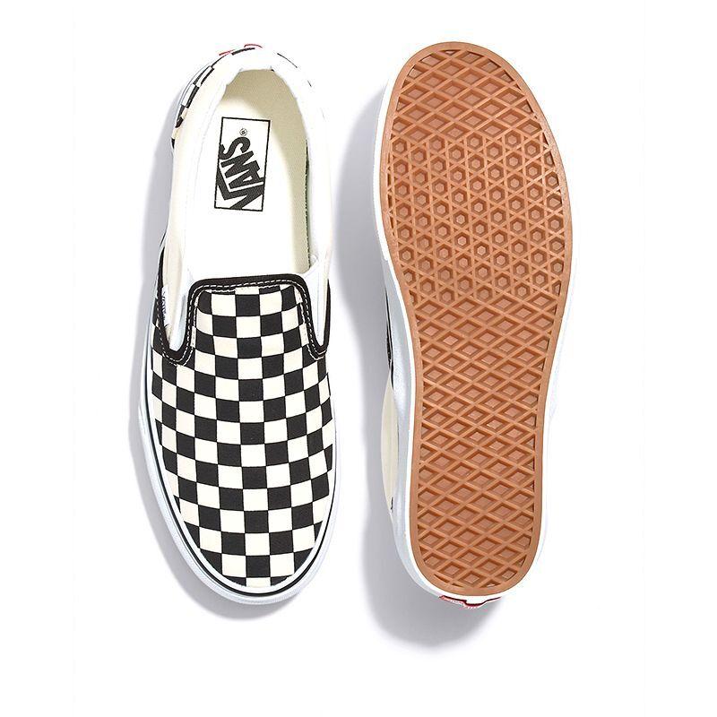 VANS（ヴァンズ） クラシック スリッポン チェッカー ブラック/オフ