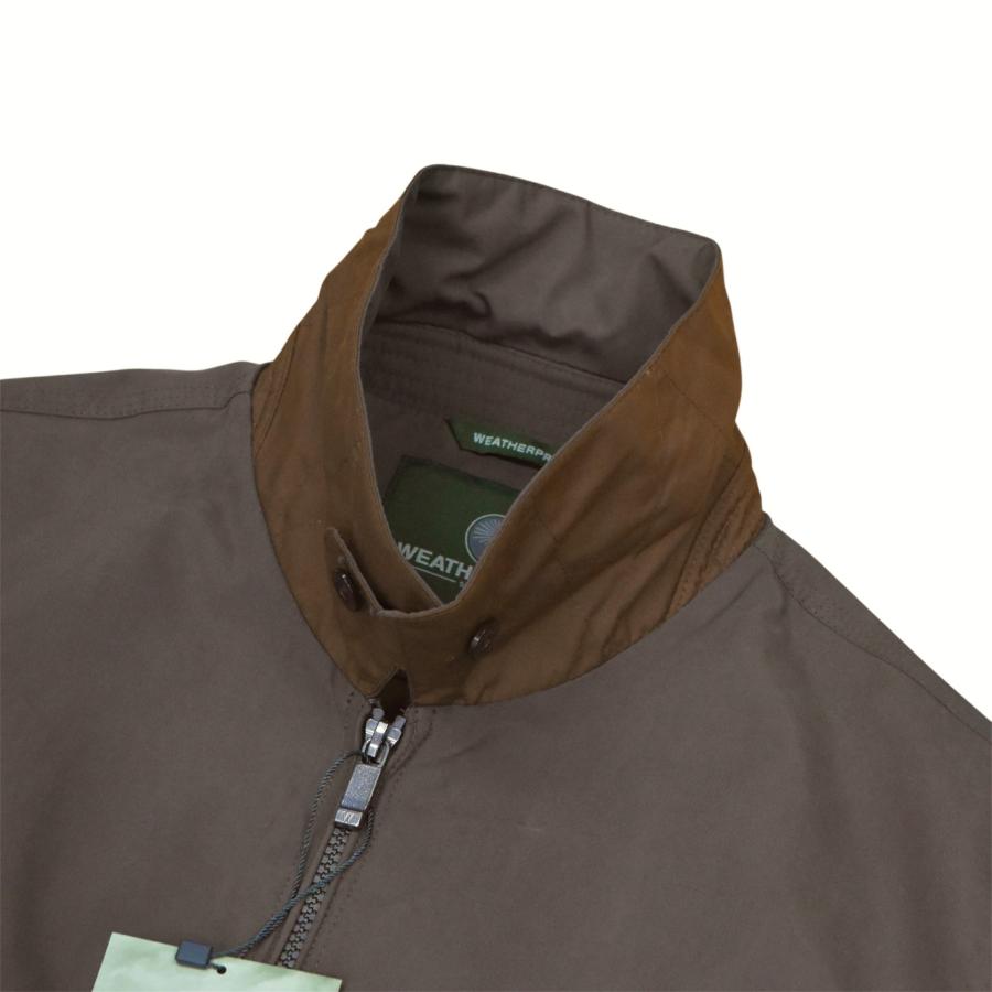 Weatherproof Microfiber Golf Jacket - Brown ウェザープルーフ 