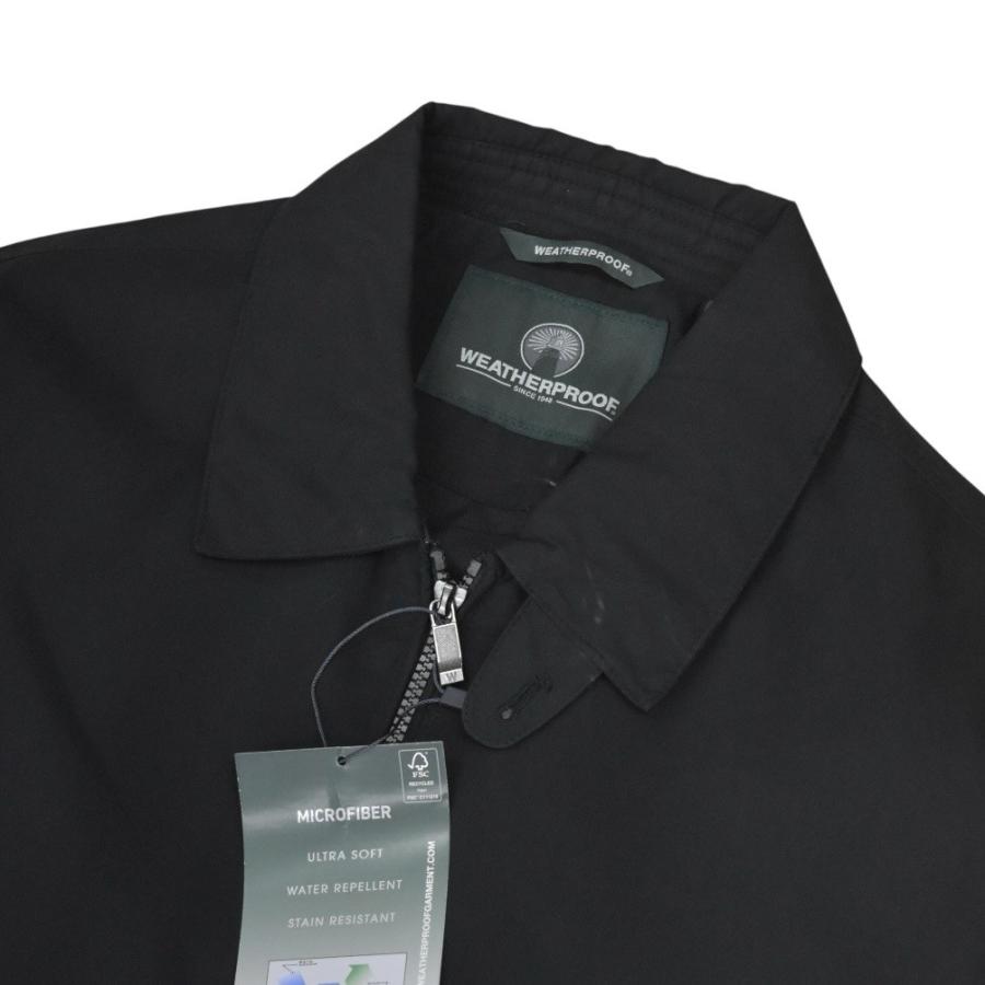 Weatherproof Microfiber Golf Jacket - Black ウェザープルーフ