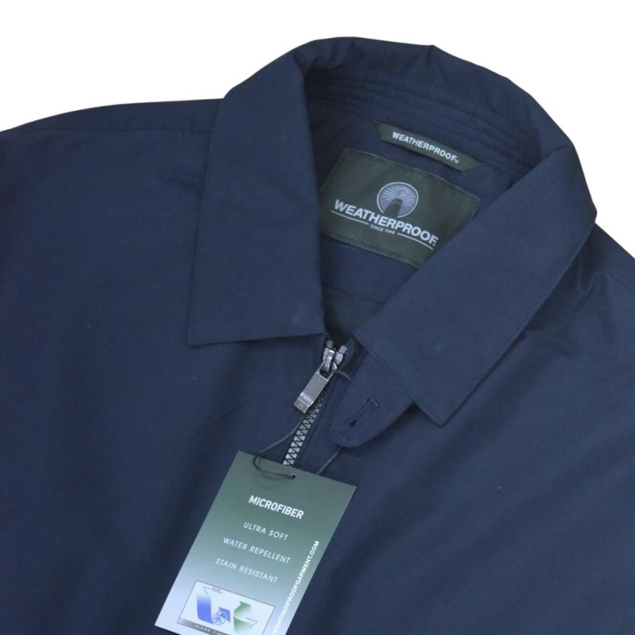 Weatherproof Microfiber Golf Jacket - Navy ウェザープルーフ