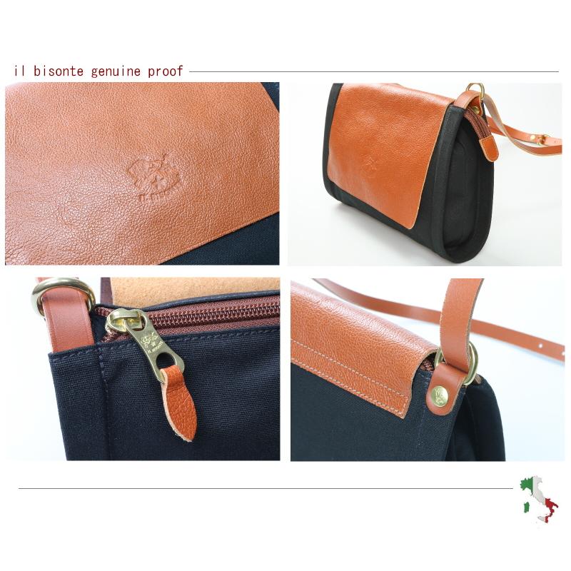 IL BISONTE（イルビゾンテ） バッグ レザーフラップショルダーバッグ