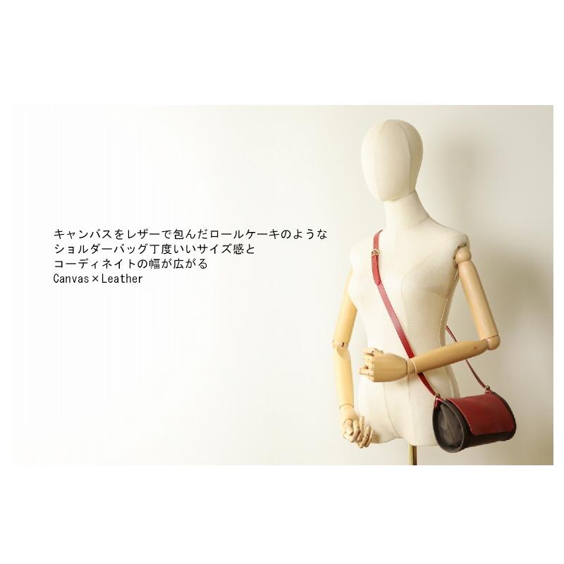 IL BISONTE（イルビゾンテ） バッグ 筒型キャンバス ショルダーバッグ