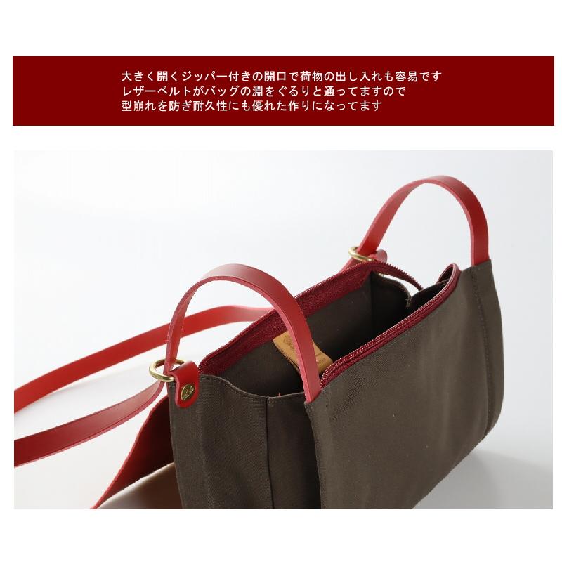 IL BISONTE（イルビゾンテ） バッグ 筒型キャンバス ショルダーバッグ