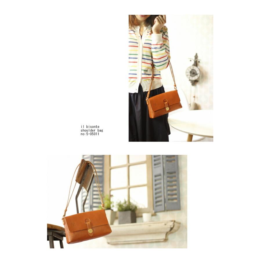 IL BISONTE（イルビゾンテ） バッグ コンチョ付 ショルダーバッグ（ S