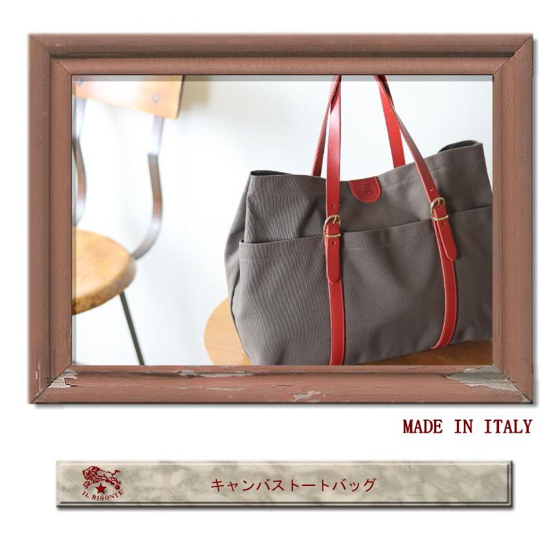 イルビゾンテ バッグ IL BISONTE キャンバストートバッグ 54_1_ 5432308120 メンズ レディース ( 商品番号 IB-3-08120 )の画像