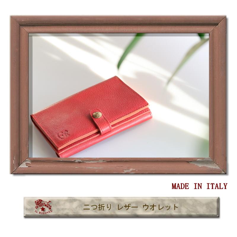 IL BISONTE イルビゾンテ 財布 2つ折レザーウォレット 二つ折り IL BISONTE イルビゾンテ 財布 2つ折レザーウォレット 二つ折り