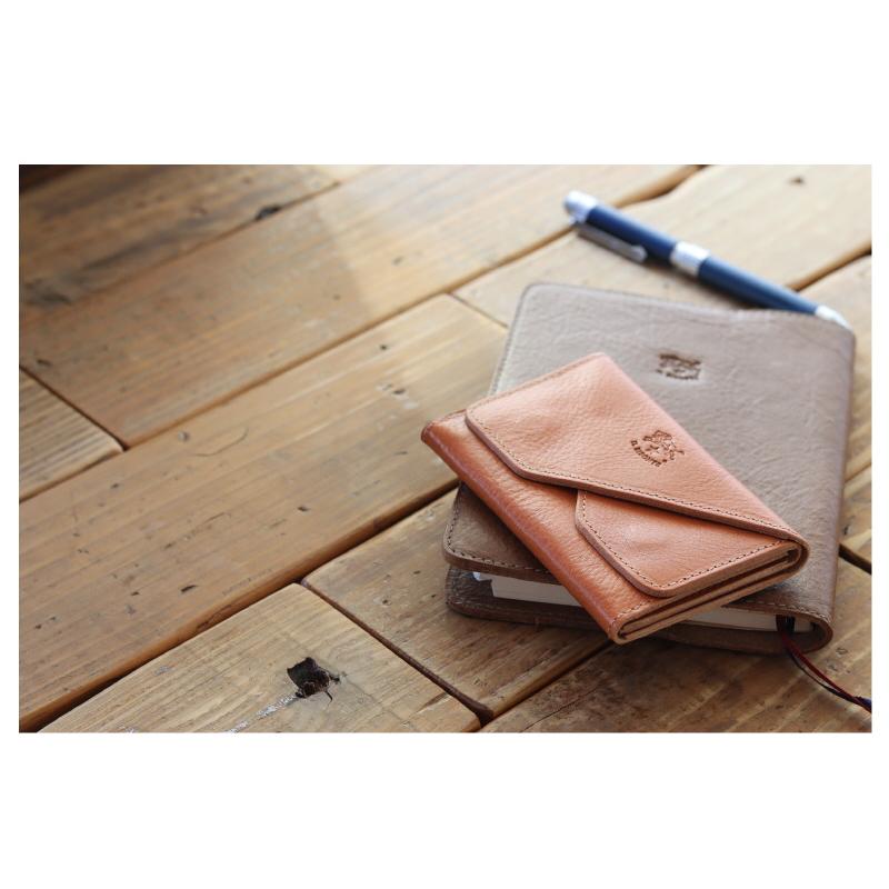 IL BISONTE（イルビゾンテ） カードケース 名刺入れ ダブルフラップ