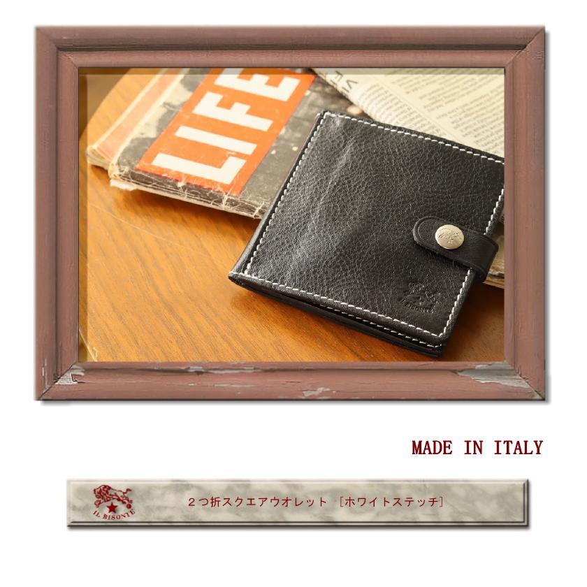 IL BISONTE（イルビゾンテ） 財布 ILBISONTE 2つ折りウォレット （ 白