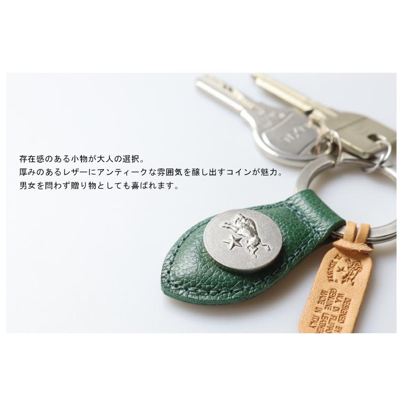 イルビゾンテ キーホルダー キーリング IL BISONTE コンチョ付きキーホルダー　キーリング 54_1_ 5452305050 メンズ レディース ( 商品番号 IB-5-05050 )の画像