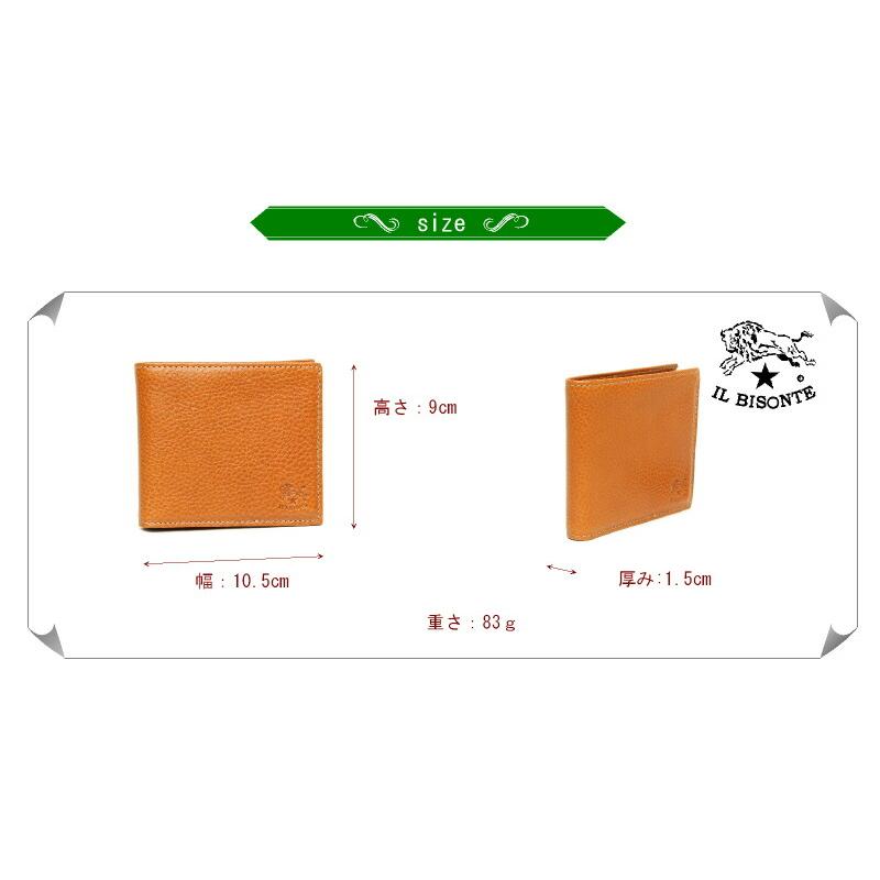 イルビゾンテ 財布 IL BISONTE 2つ折りウォレット Type-A  二つ折り財布 54_1_ 411853 メンズ レディース ( 商品番号 IB-411853 )の画像