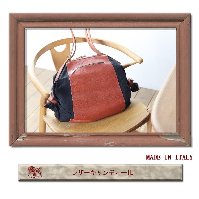 IL BISONTE イルビゾンテ キャンディバック IL BISONTE イルビゾンテ バッグ レザーキャンディーバッグ（ L