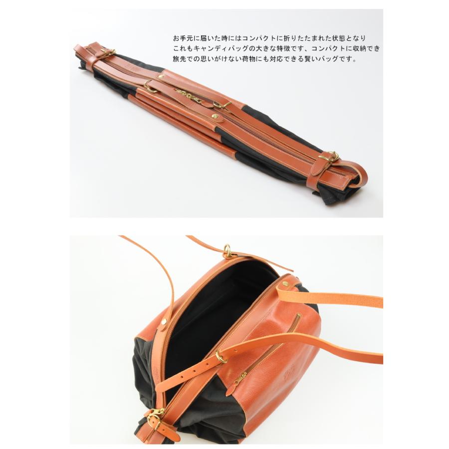 美品✨IL BISONTE キャンバス ボディバッグ イタリア製 イルビゾンテ IL BISONTE（イルビゾンテ） バッグ レザーキャンディーバッグ（ L