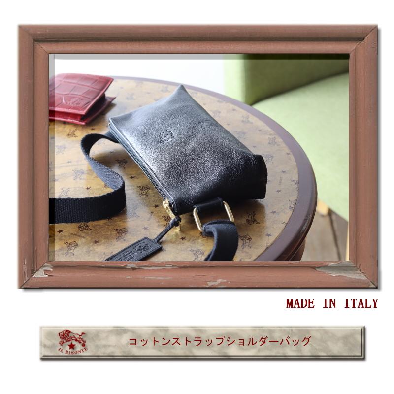 イルビゾンテ バッグ IL BISONTE コットンストラップショルダーポーチ ショルダーバッグ 54_1_ 5492300111 メンズ レディース ( 商品番号 IB-9-00111 )の画像