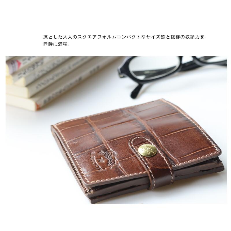 IL BISONTE イルビゾンテ 財布 2つ折りスクエアウォレット