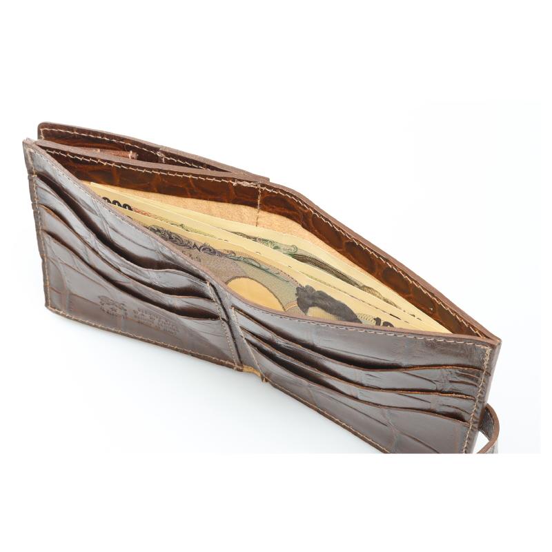 IL BISONTE イルビゾンテ 二つ折り財布 クロコ型押し IL BISONTE（イルビゾンテ） 財布 IL BISONTE 2つ折りスクエア