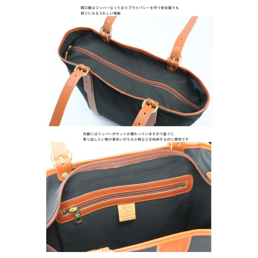 IL BISONTE（イルビゾンテ） バッグ スクエアキャンバス トート バッグ