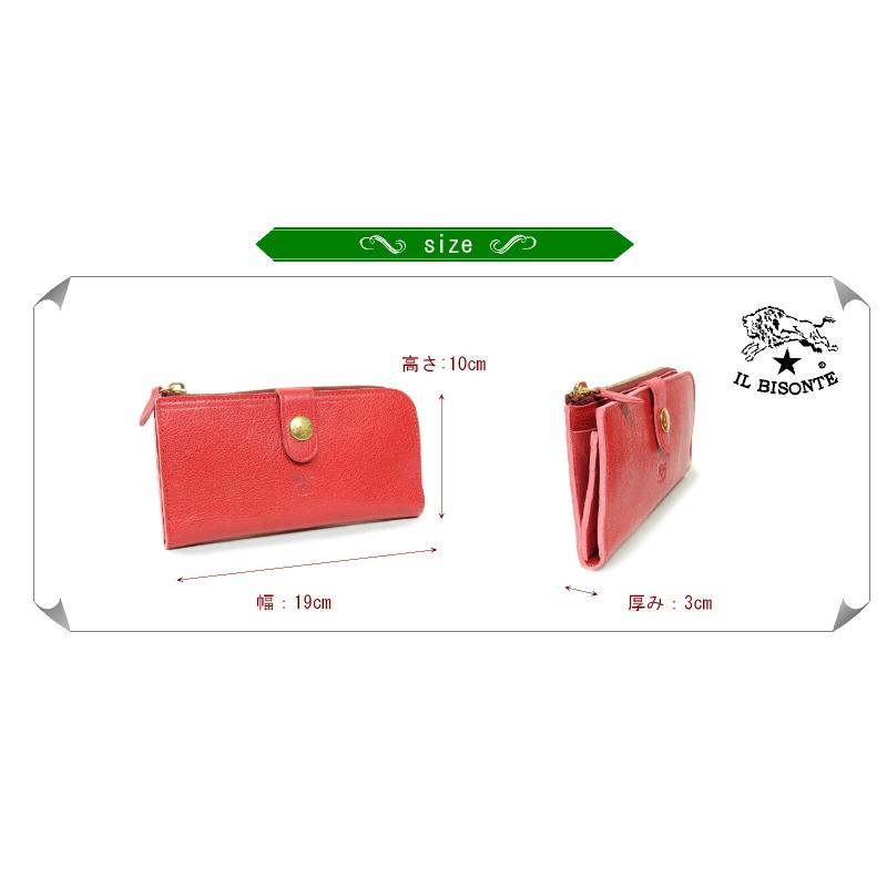 ・未使用　IL BISONTE イルビゾンテ　レザー長財布　コンチョ　ピンク IL BISONTE（イルビゾンテ） 財布 コンチョロング ウォレット 長財布