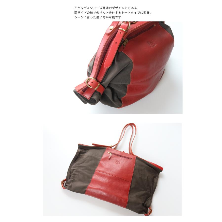 イルビゾンテ バッグ IL BISONTE レザーキャンディーバッグ（ Ｍ ） トートバッグ  54_1_ 5422301520 メンズ レディース ( 商品番号 IB-2-01520 )の画像