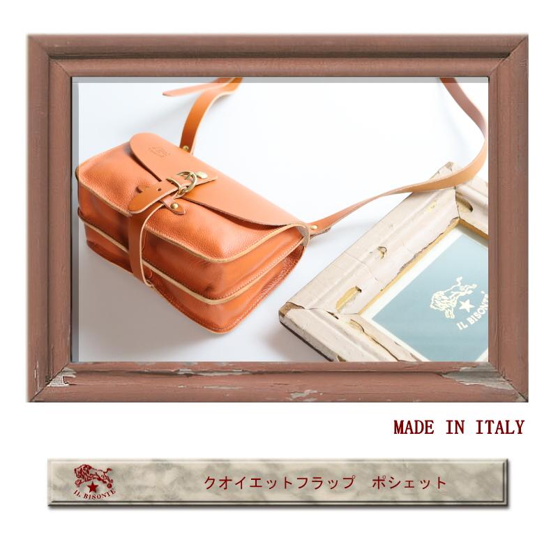 IL BISONTE（イルビゾンテ） バッグ クオイエット フラップ ポシェット