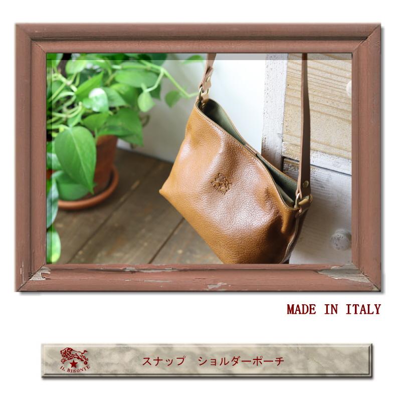 IL BISONTE　ショルダーバック IL BISONTE（イルビゾンテ） バッグ スナップ ショルダーポーチ