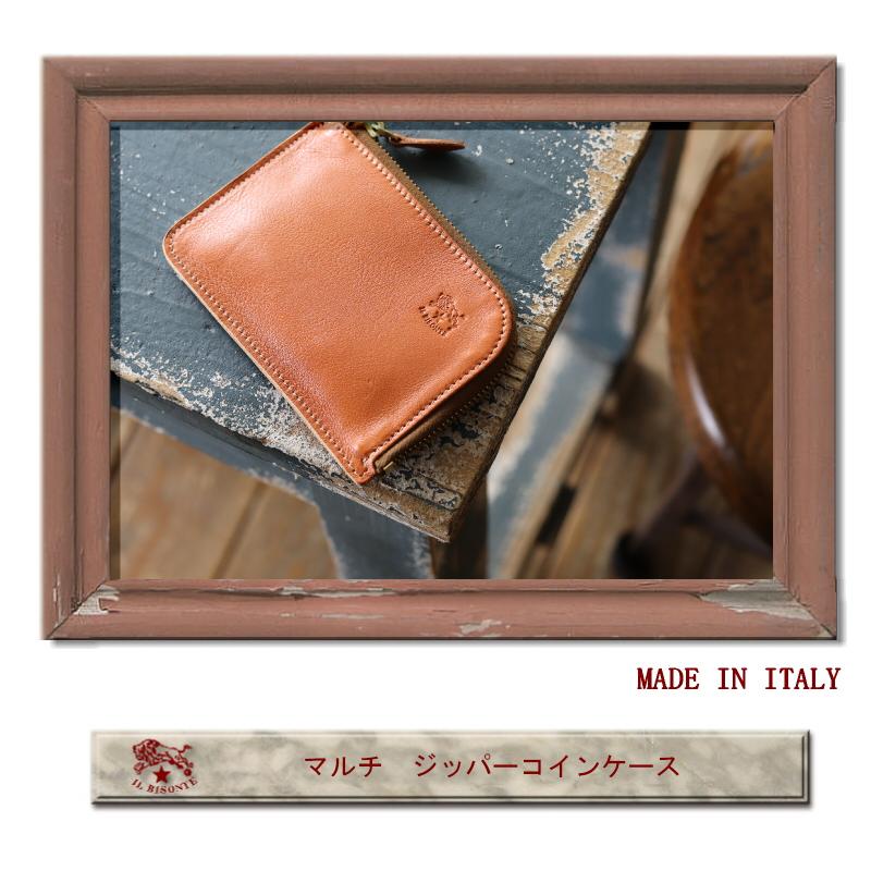 IL BISONTE イルビゾンテ 財布 コインケース マルチ ジッパー