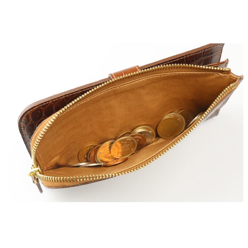 IL BISONTE イルビゾンテ 財布 ロングウォレット（クロコ型押し） 長  