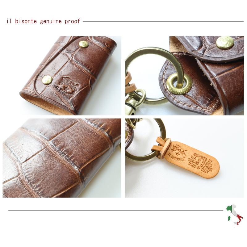 IL BISONTE（イルビゾンテ） キーケース スマートキーケース（型押し