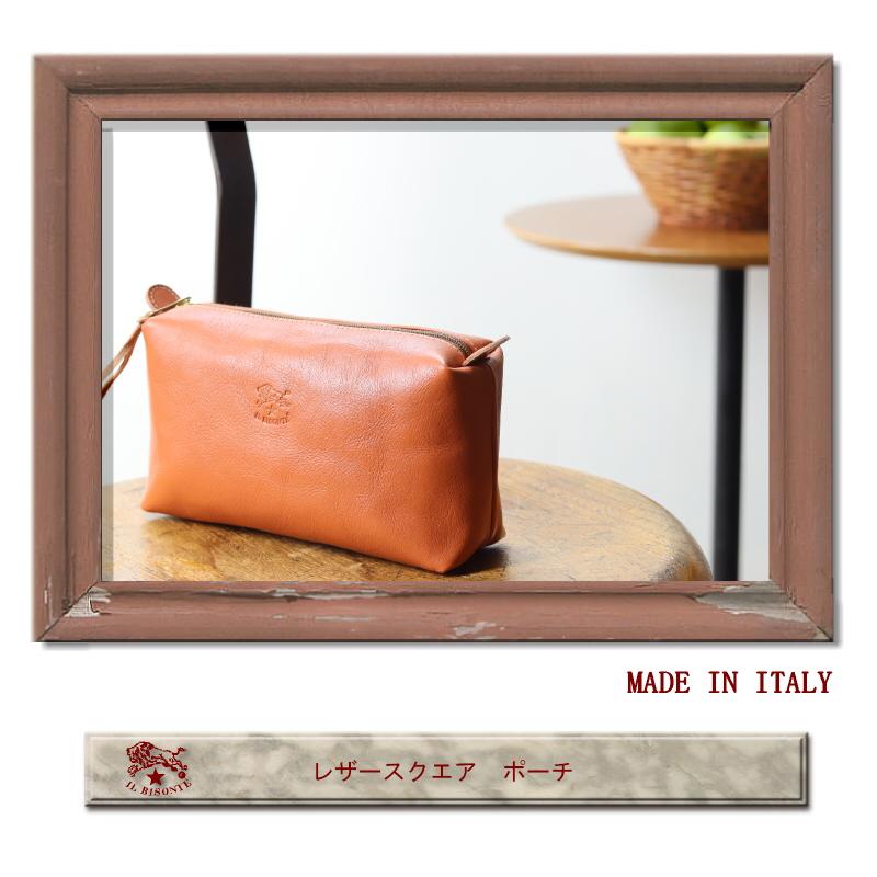 IL BISONTE（イルビゾンテ） ポーチ レザースクエア ポーチ 54_1_