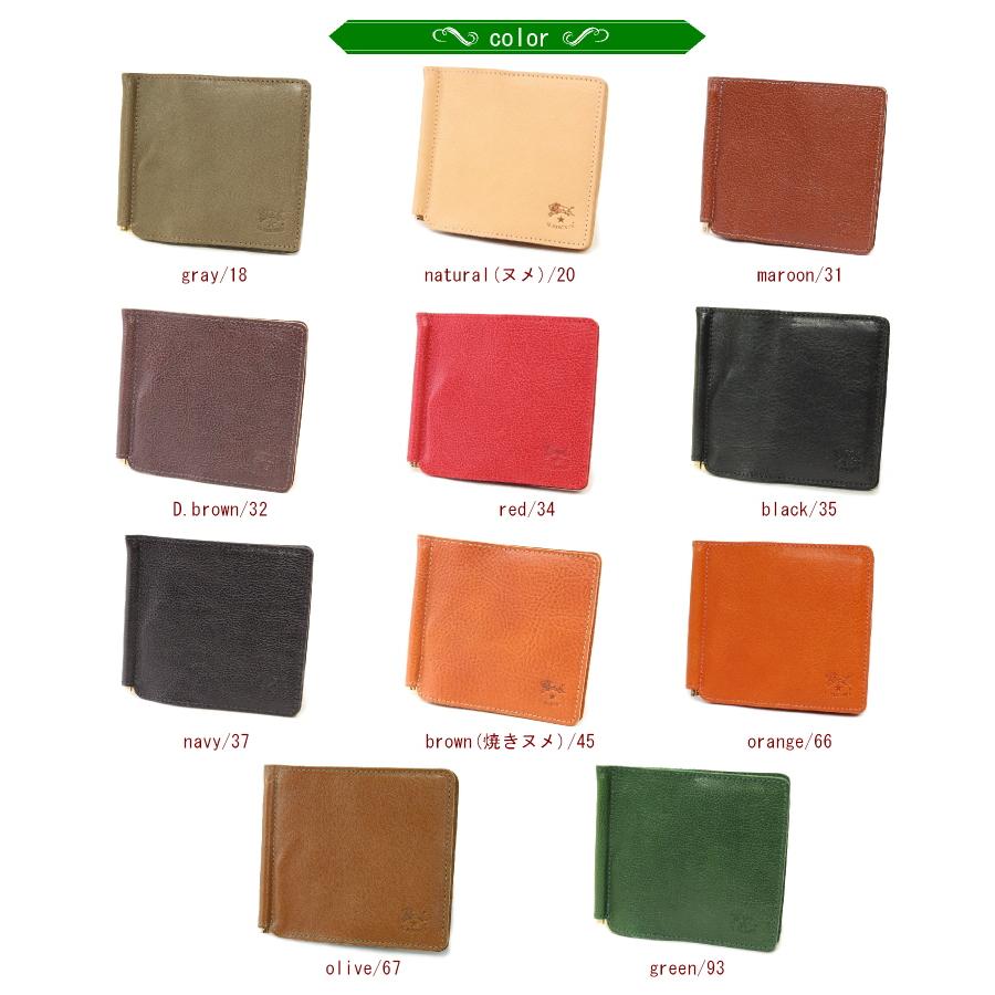 IL BISONTE（イルビゾンテ） マネークリップ 財布 二つ折り財布 小銭