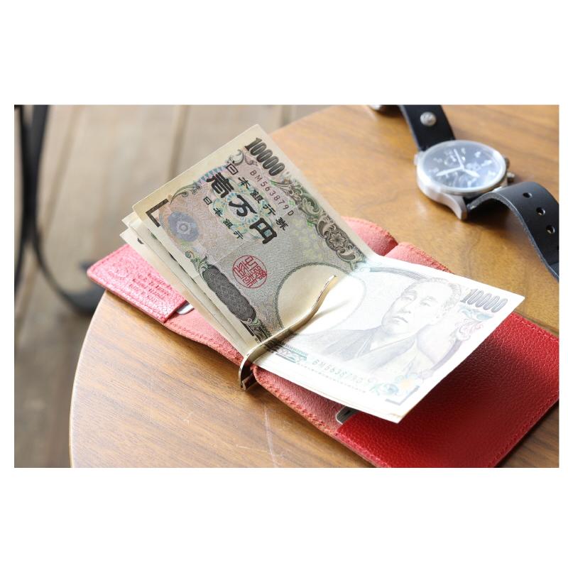 IL BISONTE（イルビゾンテ） マネークリップ 財布 二つ折り財布 小銭