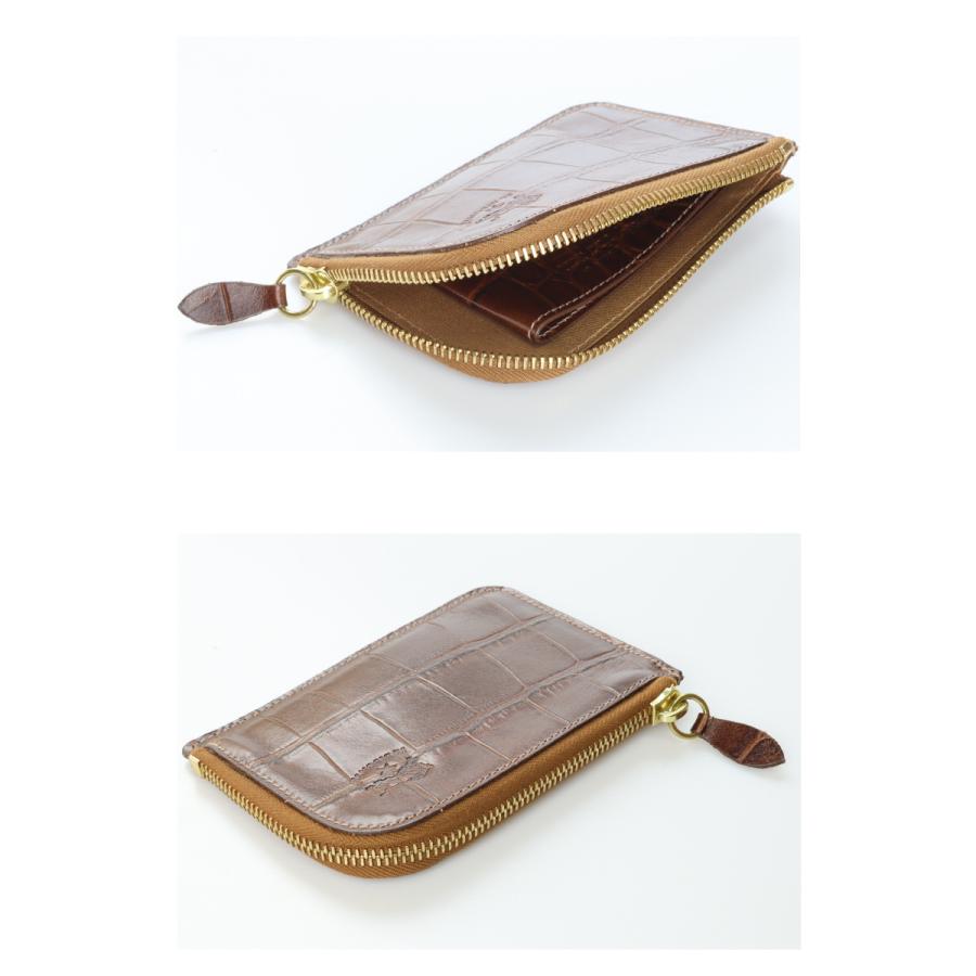 IL BISONTE（イルビゾンテ） 財布 マルチ コインケース（クロコ型押し