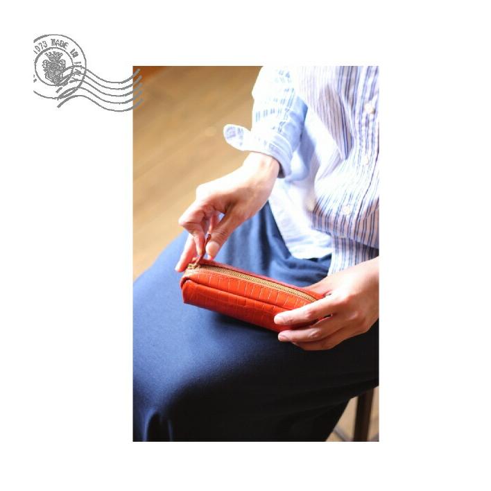 Felisi（フェリージ） ペンケース ジップペンケース（ 型押し