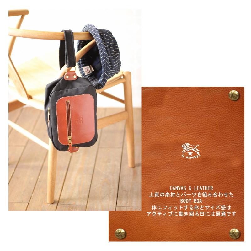 IL BISONTE（イルビゾンテ） バッグ キャンバス ボディーバッグ