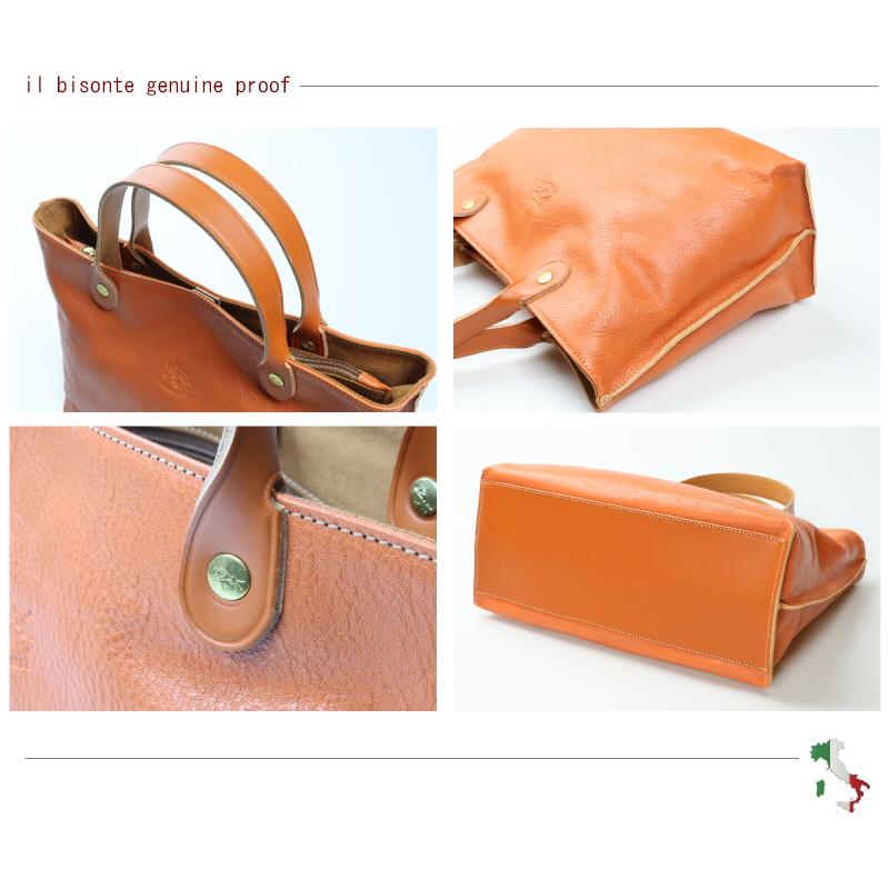 美品 IL BISONTE イルビゾンテ トートバッグ 肩掛け ヌメ皮 大容量 ⭐️新品未使用⭐️ イルビゾンテ IL BISONTE トートバッグ ヌメ革 肩掛け